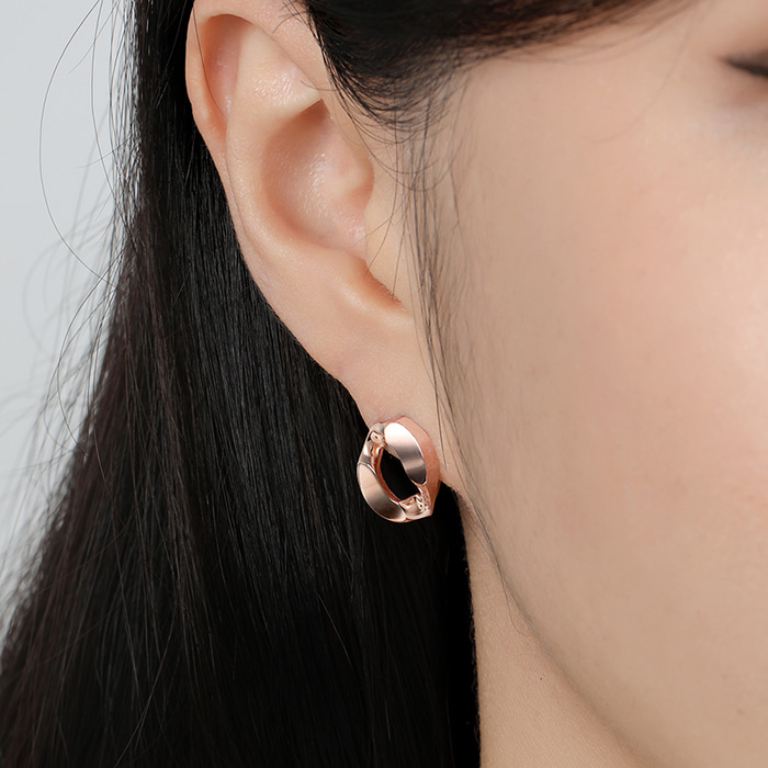 14K 18K 비쥬팝 원포인트 체인 원터치 귀걸이 16723,14K,18K,jewelry